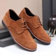 Suede Leather Lace Up Formal Shoes for Men