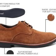Suede Leather Lace Up Formal Shoes for Men