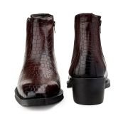 lock Heel Height Increasing Casual Formal Slipon Elevator Chelsea Boot