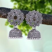 Silver Earrings for women Combo chandbali pearl