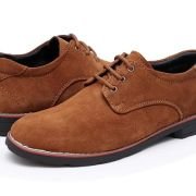 Suede Leather Lace Up Formal Shoes for Men