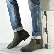 Men’s Black Chelsea Boots – Premium Matte Finish Slip-On