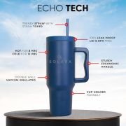 SOLARA Echo Insulated Tumbler with Straw and Lid,1200 ml