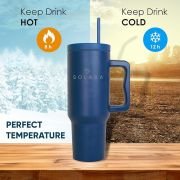 SOLARA Echo Insulated Tumbler with Straw and Lid,1200 ml