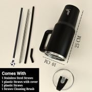 Leczonio Tumbler with lid and Straw